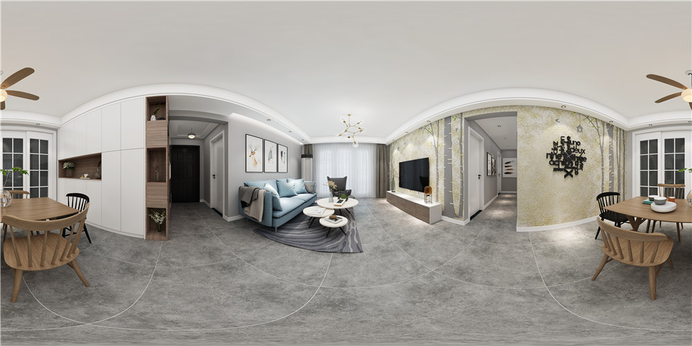 龍湖九里晴川-現(xiàn)代簡約-臥室設計效果圖