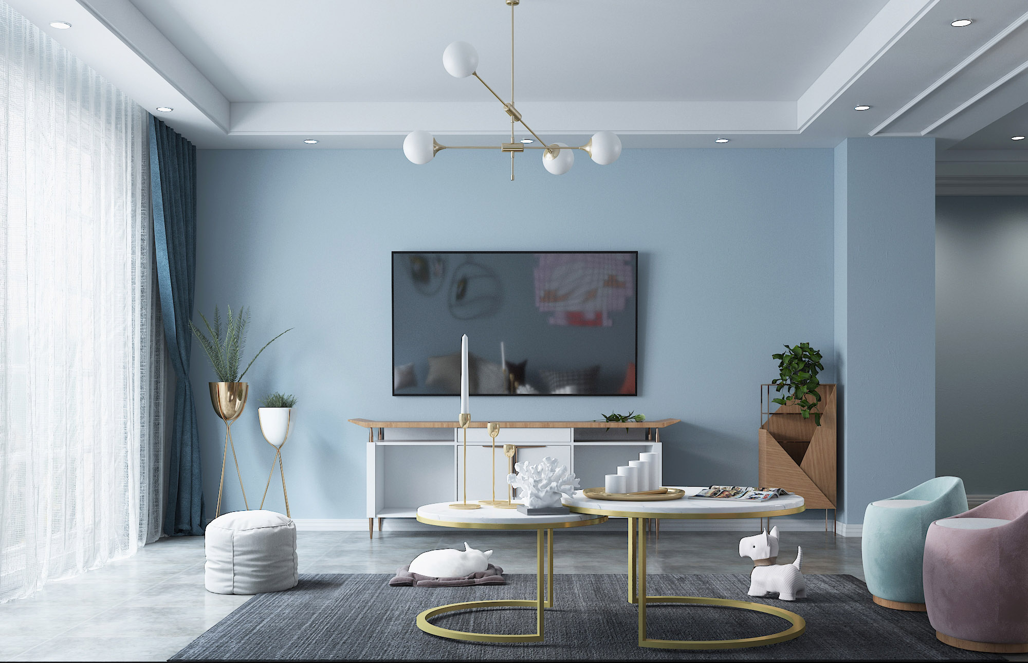 龍湖九里晴川-現(xiàn)代簡約-臥室設(shè)計(jì)效果圖