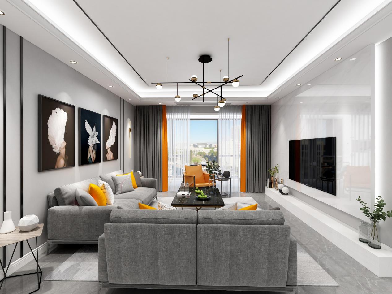 龍湖九里晴川-現(xiàn)代簡約-臥室設計效果圖